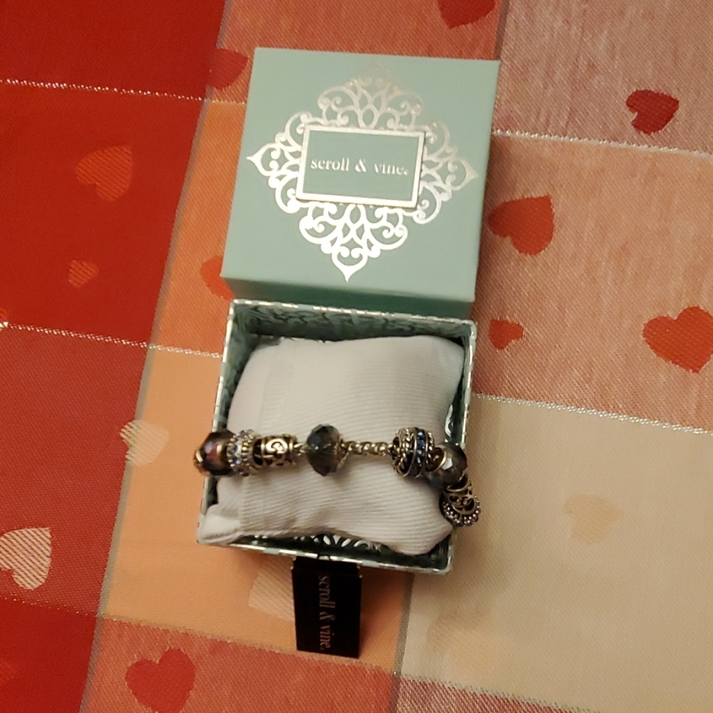 Scroll and vine bracelet